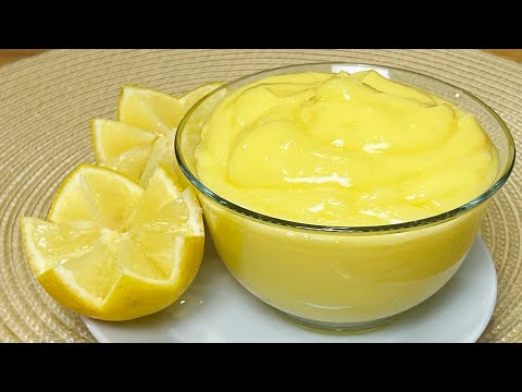 Crema al limone senza latte per crostata