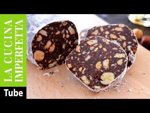Salame dolce con cacao senza uova
